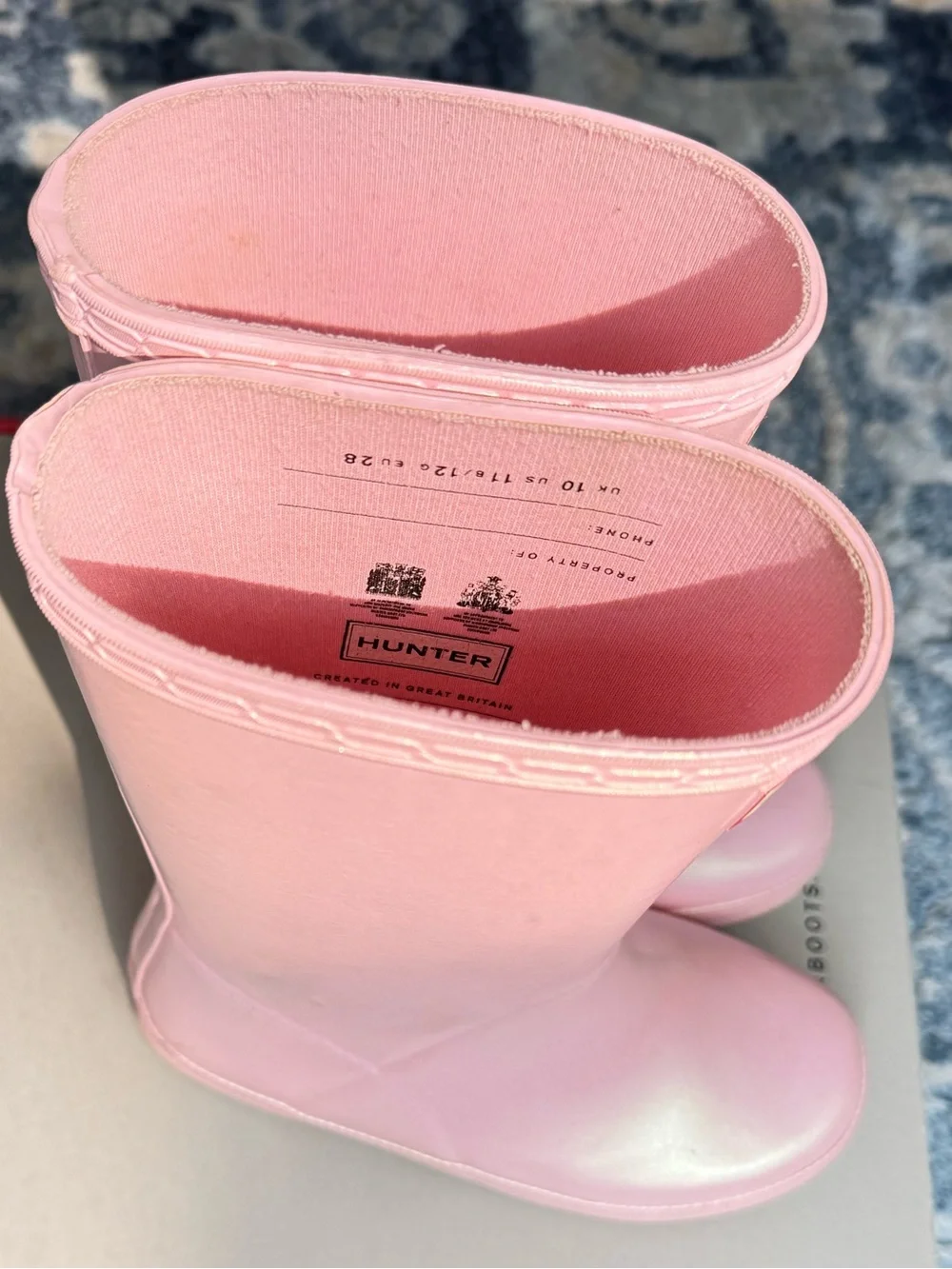 Hunter First Nebula Rain Boot in Bella Pink